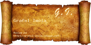 Grafel Imola névjegykártya